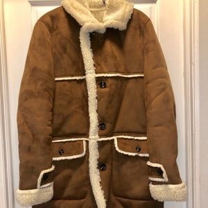 zara man shearling jacket